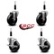 Service Caster 4'' Phenolic Wheel Swivel 7/8'' Expand Stem Caster Set 2 Brakes, 4PK SCC-EX20S414-PHS-2-TLB-2-78 - alternate 3